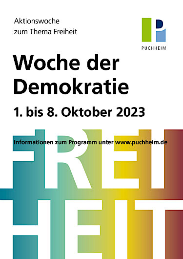 Plakat zur Woche der Demokratie 2023